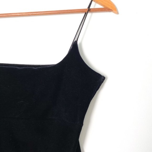 Stunning Vintage Luxe Squared Neck Velvet Silk Top - Picture 7 of 9